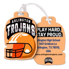 2.5x4.25 Baseball Shaped Full Color Double Sided Luggage Tags - 60 Mil
