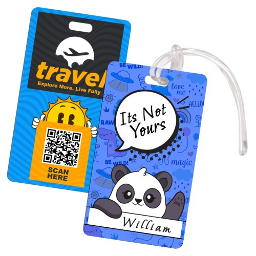 2.5x4.25 Signature Full Color Double Sided Luggage Tags - 60 Mil