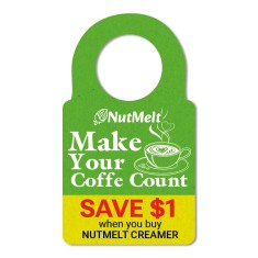 2.618x4.743 Inch Full Color One Sided Bottle Hangers - 14 pt