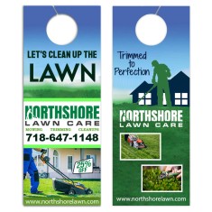 4.25x11 Inch Full Color Double Sided Door Hangers - 16 pt