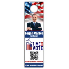 4x14 Inch Full Color One Sided Door Hangers - 14 pt Synthetic