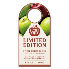 4x8 Inch Full Color One Sided Bottle Hangers - 14 pt