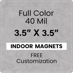 Magnet - 3.5x3.5 Round Corners - 40 Mil