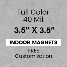 Magnet - 3.5x3.5 Square Corners - 40 Mil