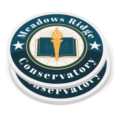 3 Inch Circle Full Color Indoor Paper Stickers