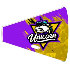 29" x 23" Megaphone Shaped Full Color Cheer Signs - One Side