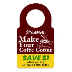 2.618x4.743 Inch Full Color One Sided Bottle Hangers - 16 pt