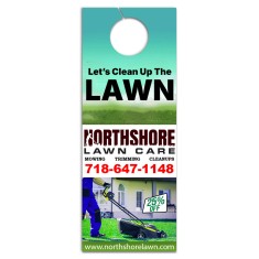 4.25x11 Inch Full Color One Sided Door Hangers - 16 pt