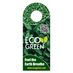 4x10 Inch Full Color One Sided Bottle Hangers - 16 pt