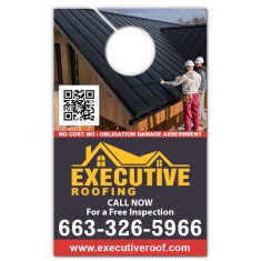 5.25x8.5 Inch Full Color One Sided Door Hangers - 14 pt