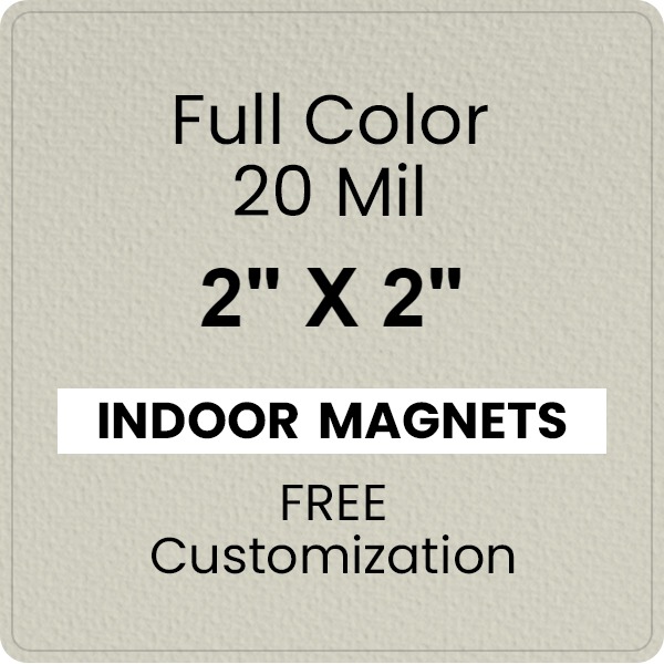 Magnet - 2x2 Round Corners - 20 Mil